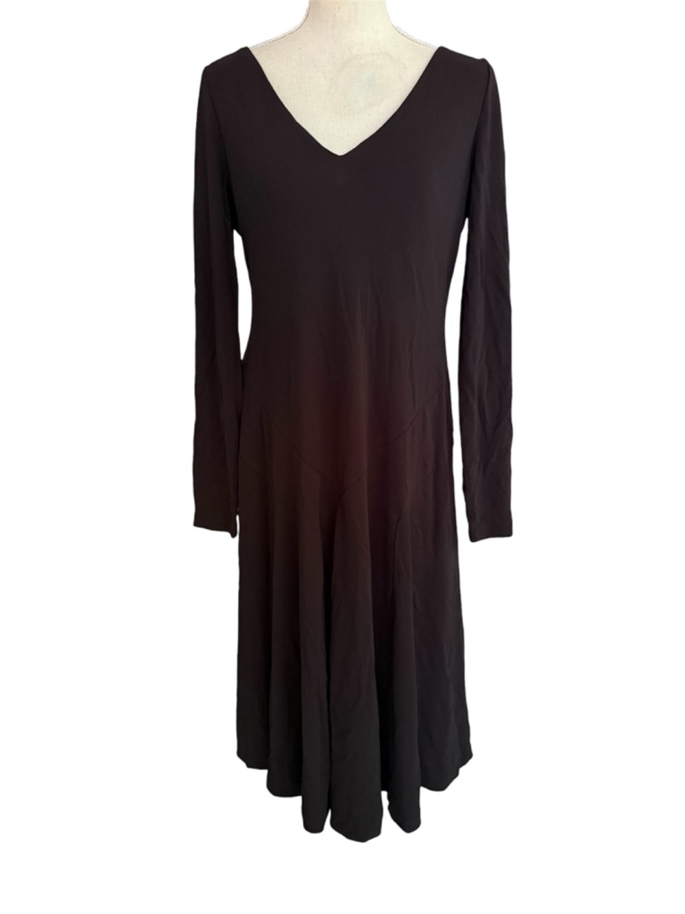 Lauren Ralph Lauren Black Seamed Dress - Picture 2 of 8